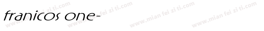 franicos one字体转换